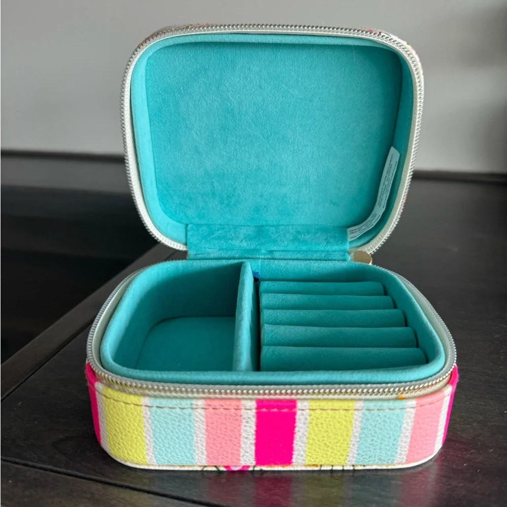 Radiate Positivity Jewelry Travel Case, Rainbows, Girls Jewelry, Hard Ca…